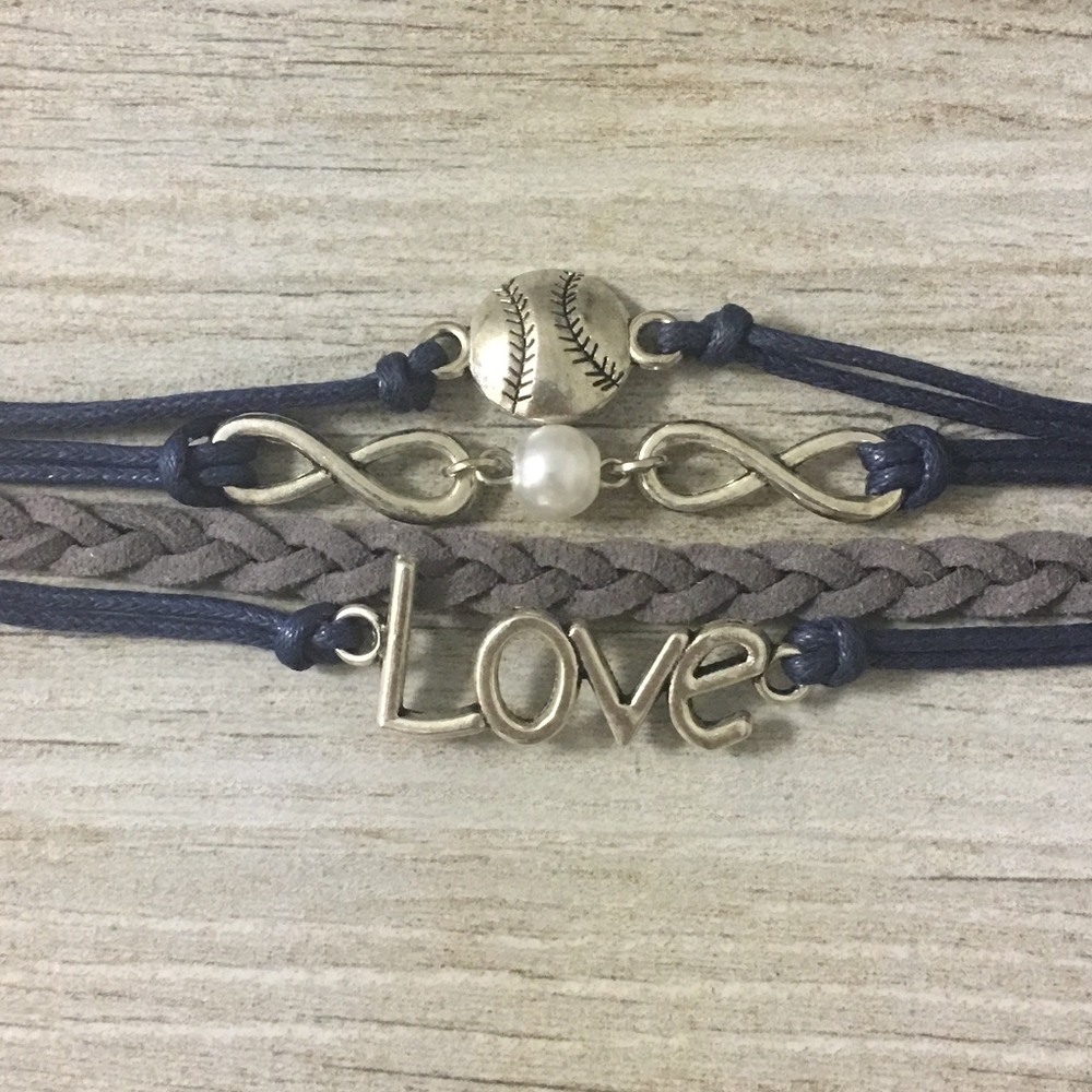 Infinity Collection Softball Bracelet